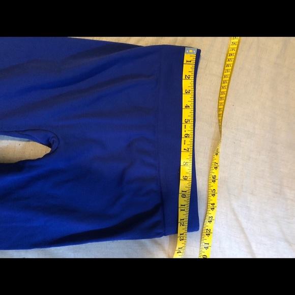 Super Soft Insulated Fleece SILVER LEG Royal Blue Winter Legging - Picture 6 of 8